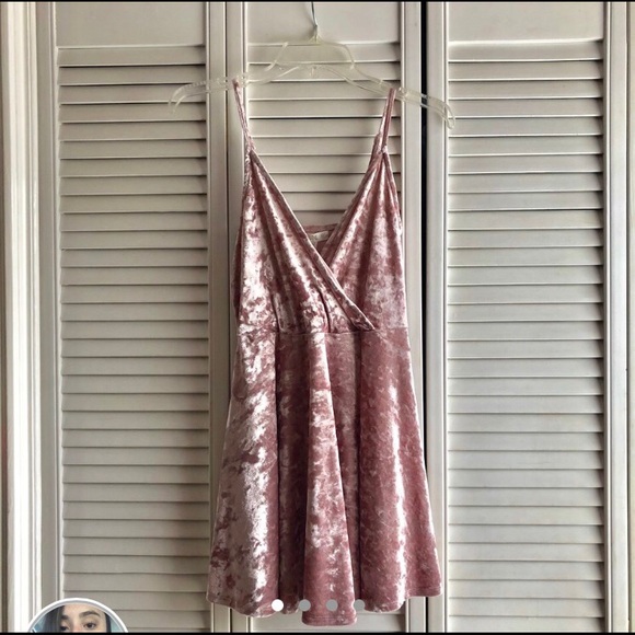 SOLD //// Love, Fire Pink Velvet Dress - Picture 2 of 4